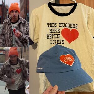 Parks Project Tree Huggers Make Better Lovers tee XS and baseball cap. Rare!